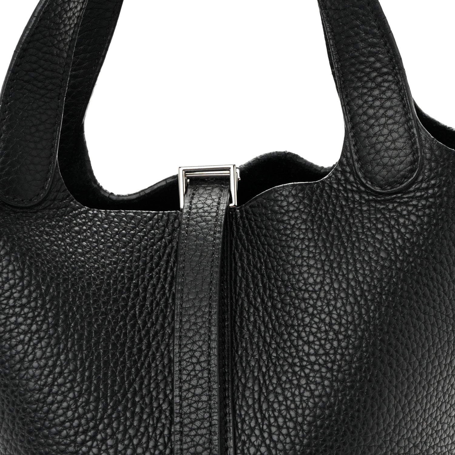 Hermes Taurillon Clemence Picotin Lock 18 PM Black 1925441