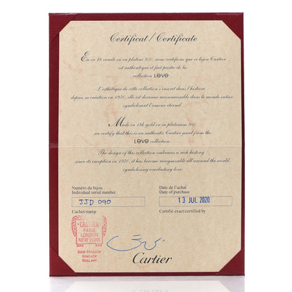 Cartier 18K White Gold Small LOVE Bracelet 17 6 of 7