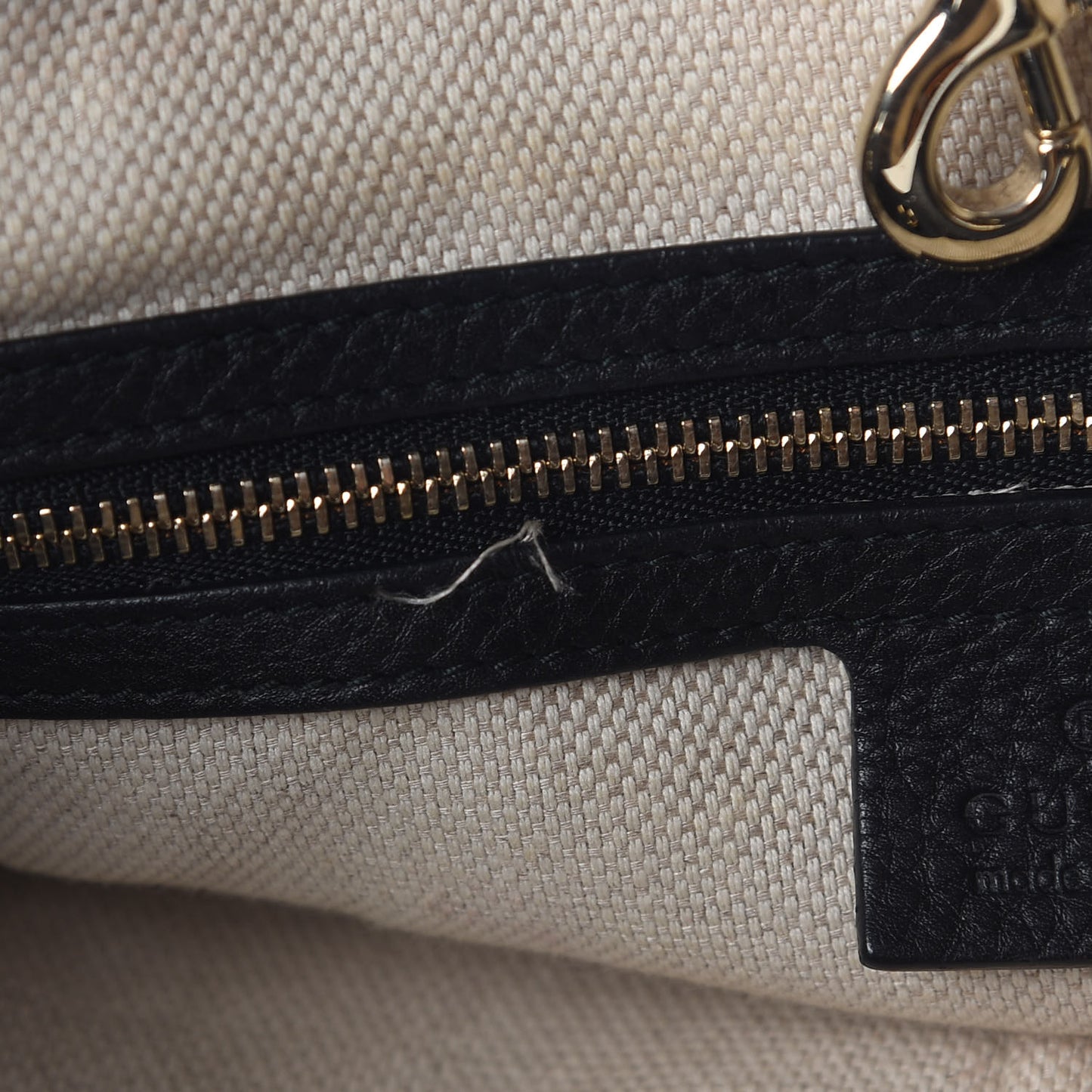 Pebbled Calfskin Medium Soho Chain Shoulder Bag Black