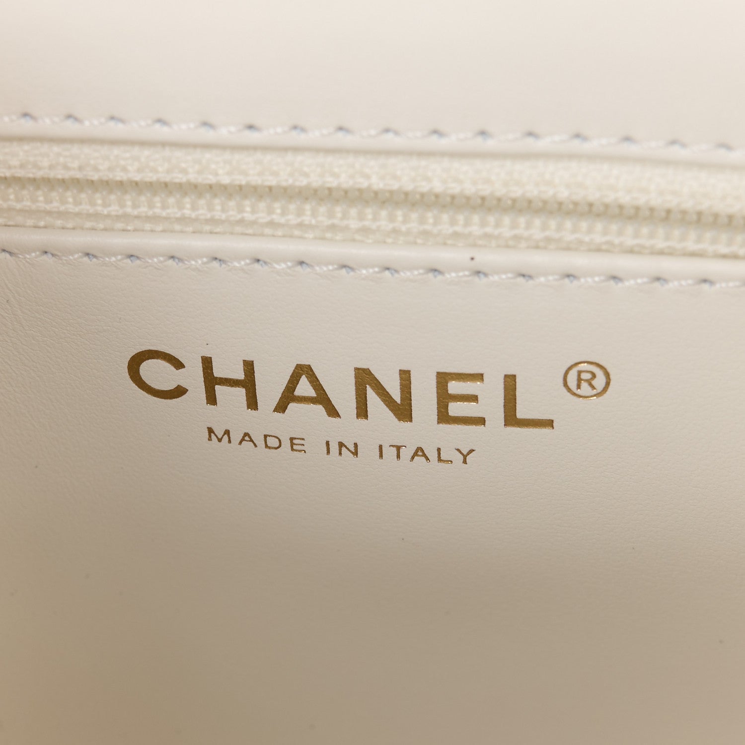 Chanel Shiny Aged Calfskin Quilted Nano Kelly Shopper White 6 of 11