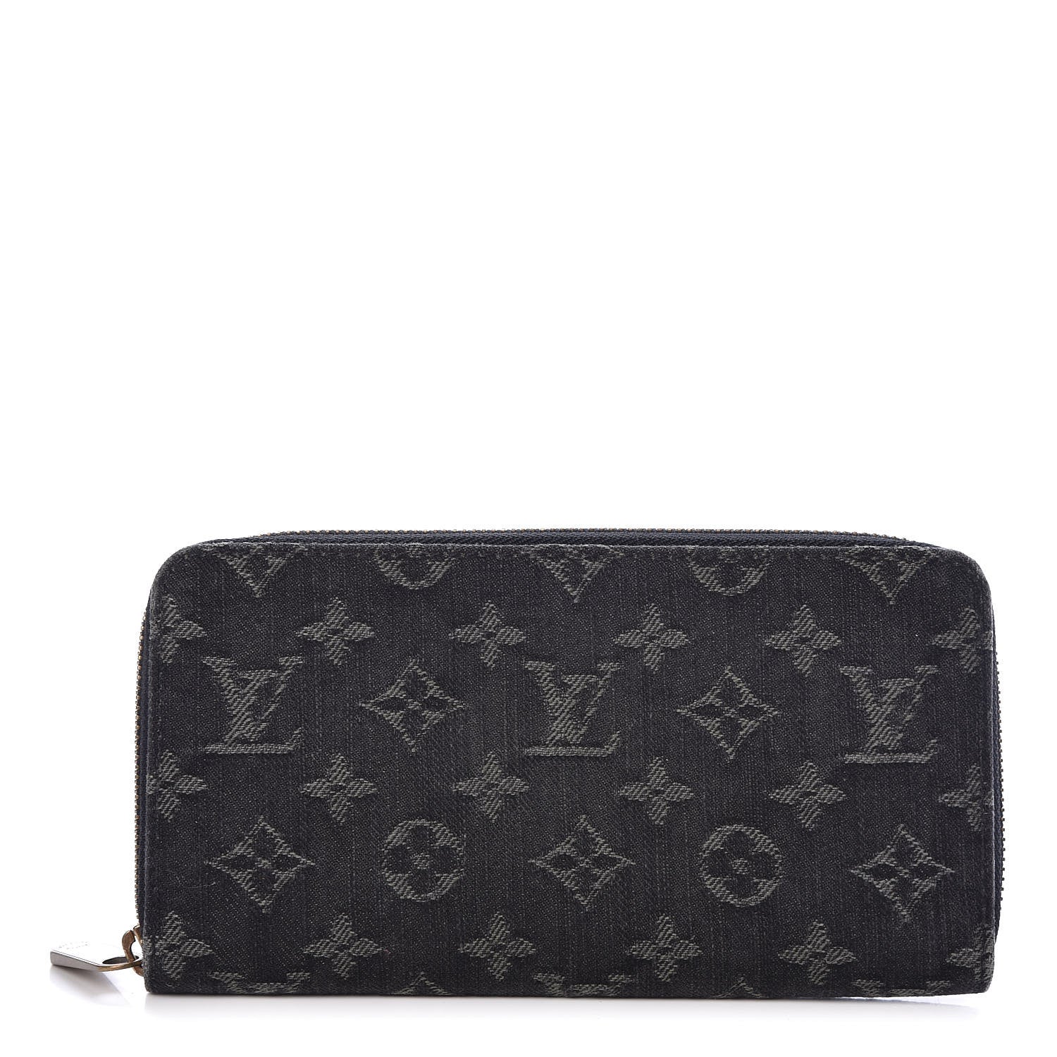 Louis Vuitton Denim Zippy Wallet Black 1 of 7