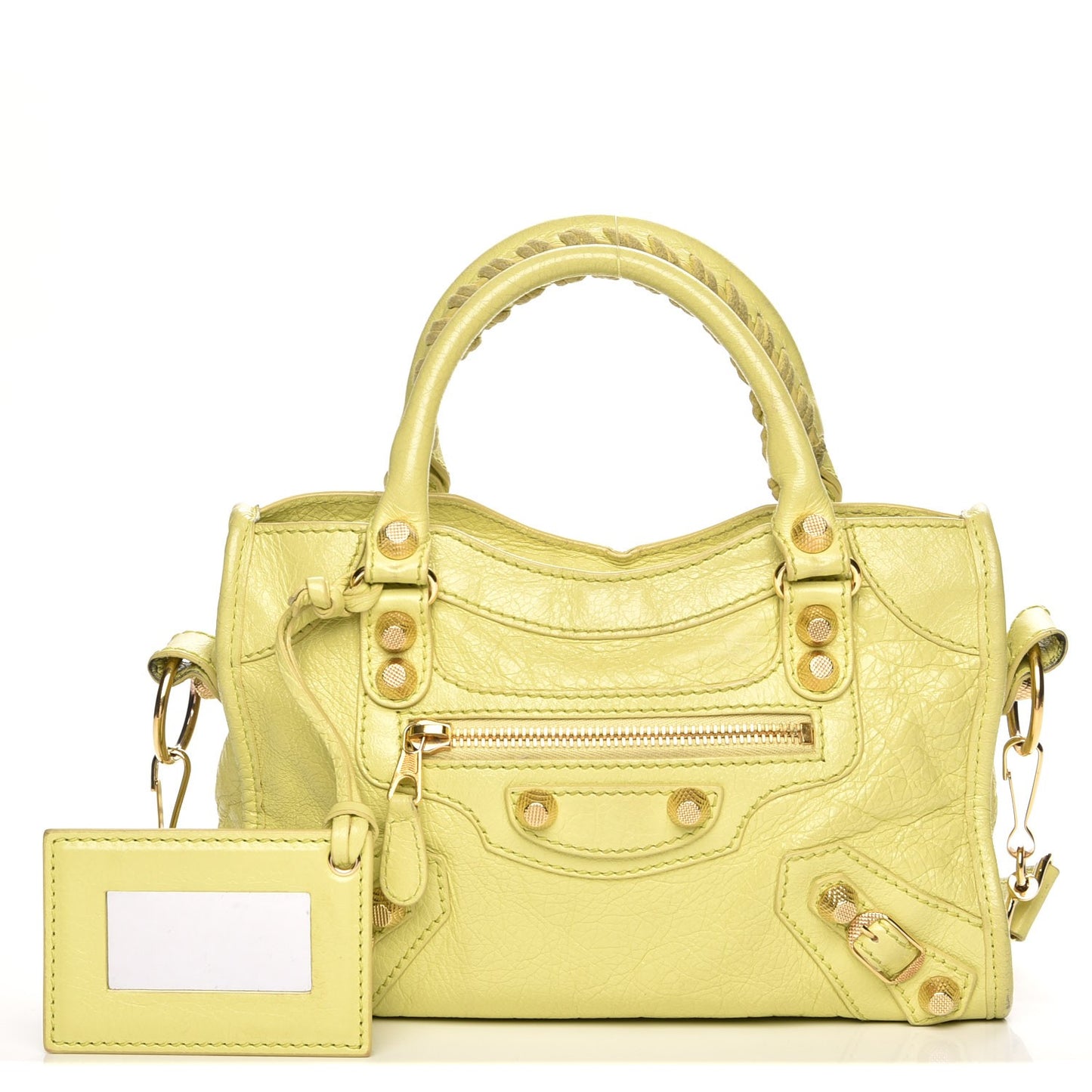 Agneau Giant 12 Gold Hardware Mini City Jaune Citronnade