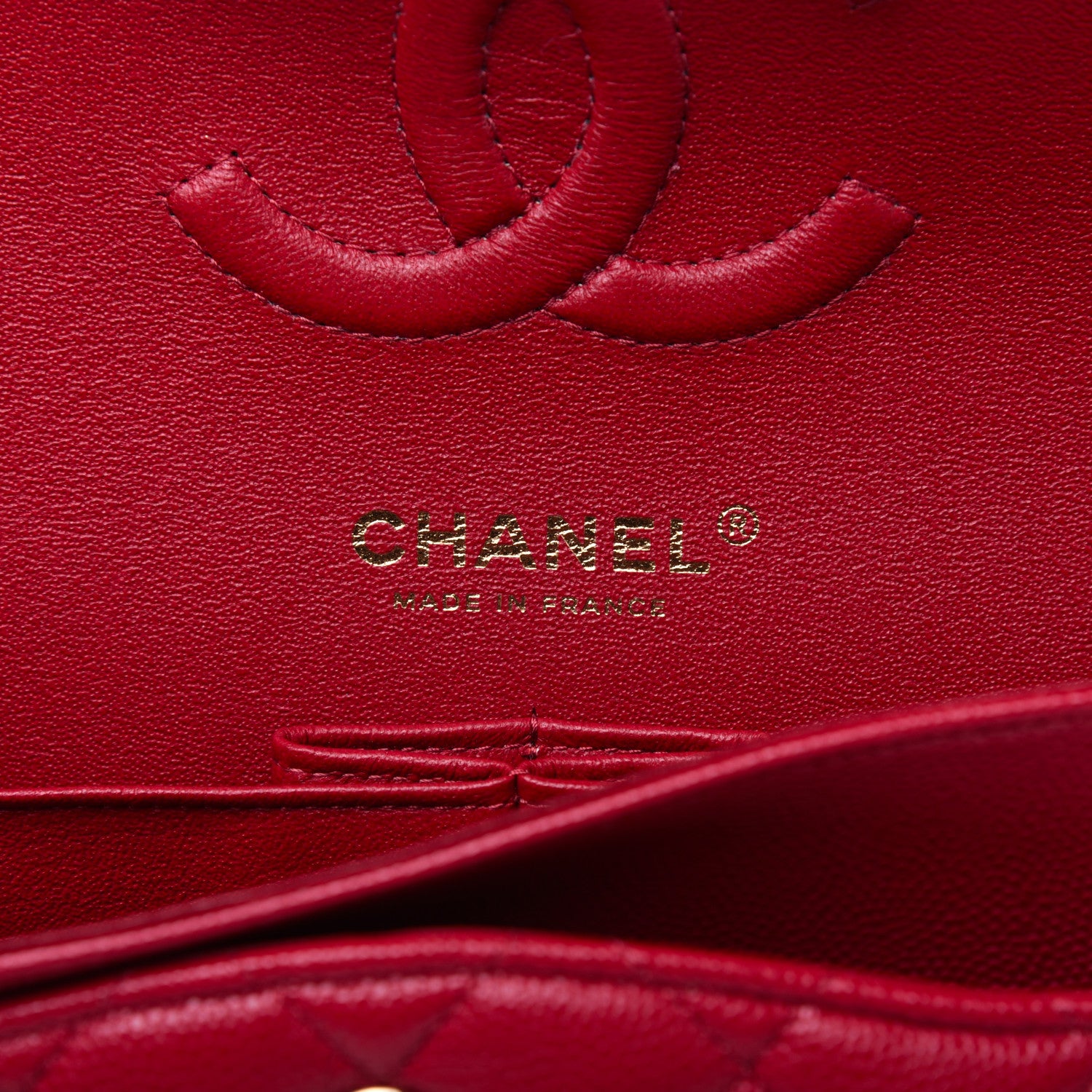 Chanel Caviar Quilted Medium Double Flap Red 8 of 14