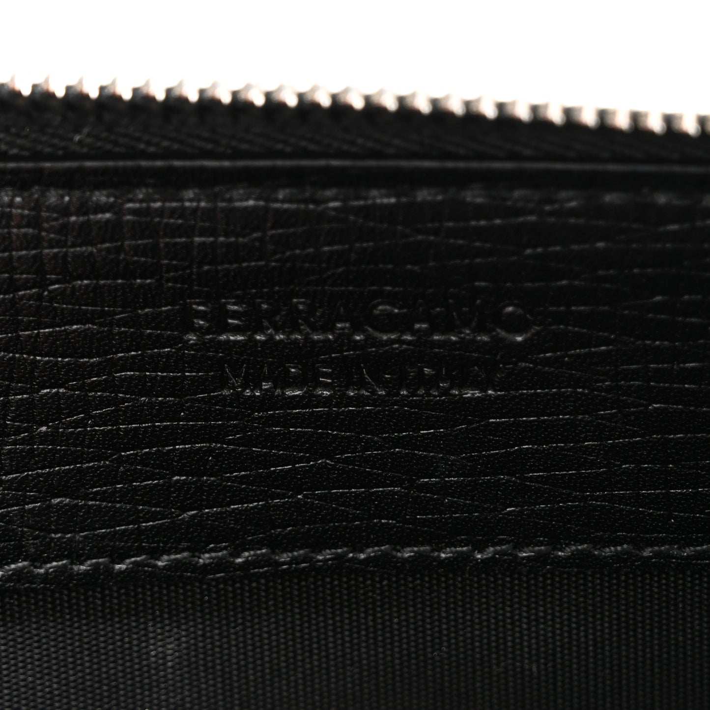 Hammered Calfskin New Revival Wristlet Clutch Black