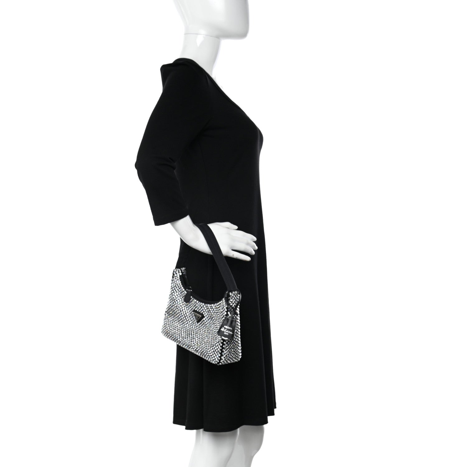 Prada Satin Crystal Mini Re-Edition 2000 Bag Cristal 2 of 10
