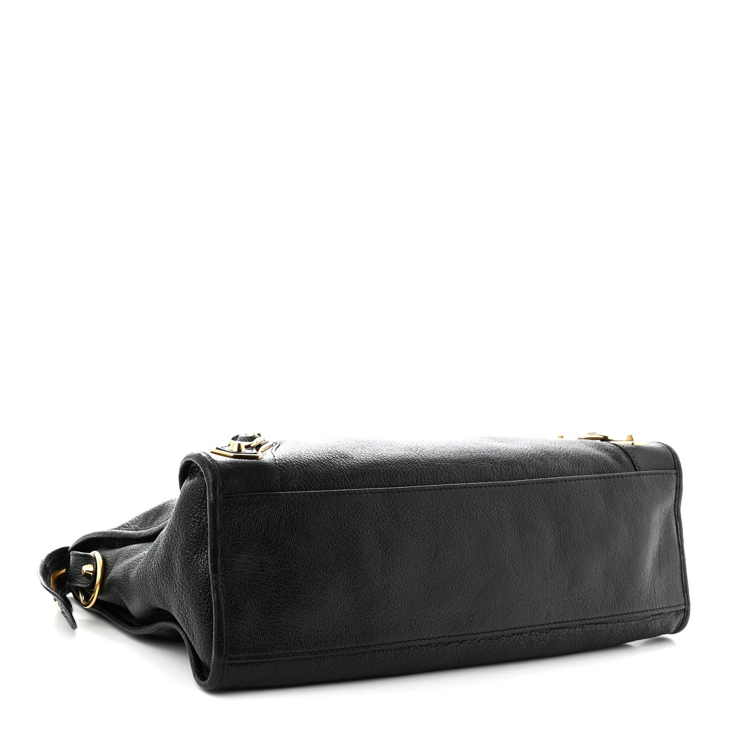 Chevre Gold Metallic Edge Hardware City Black