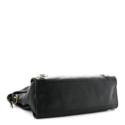 Balenciaga Chevre Gold Metallic Edge Hardware City Black 5 of 11