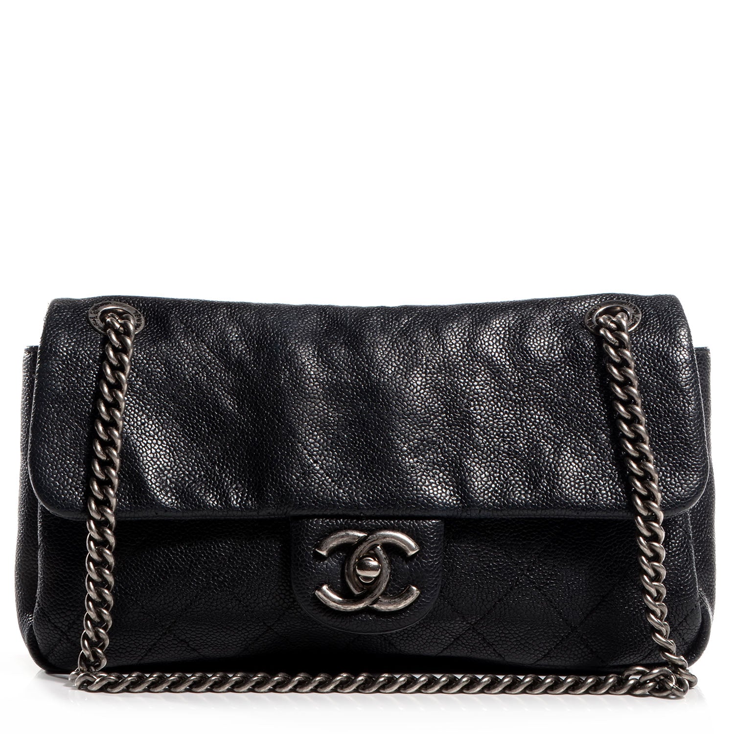Chanel Caviar Medium Simply CC Flap Black 1 of 8