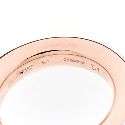 Pomellato 18K Rose Gold Diamond Iconica Band Ring 51 5.75 5 of 6