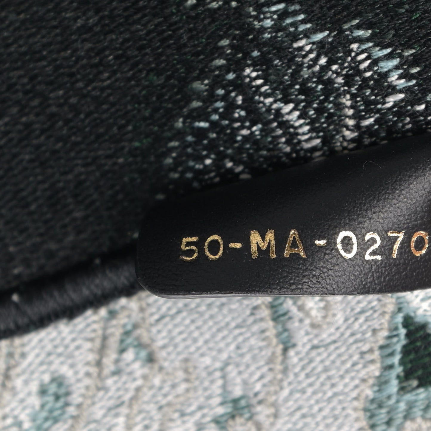 Canvas Large Tie And Dior Book Tote Green Multicolor