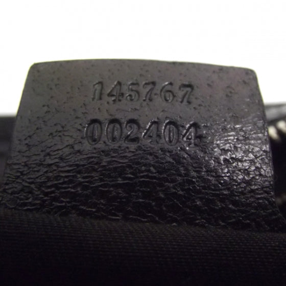 Gucci Canvas Horsebit Hobo Black 9 of 10