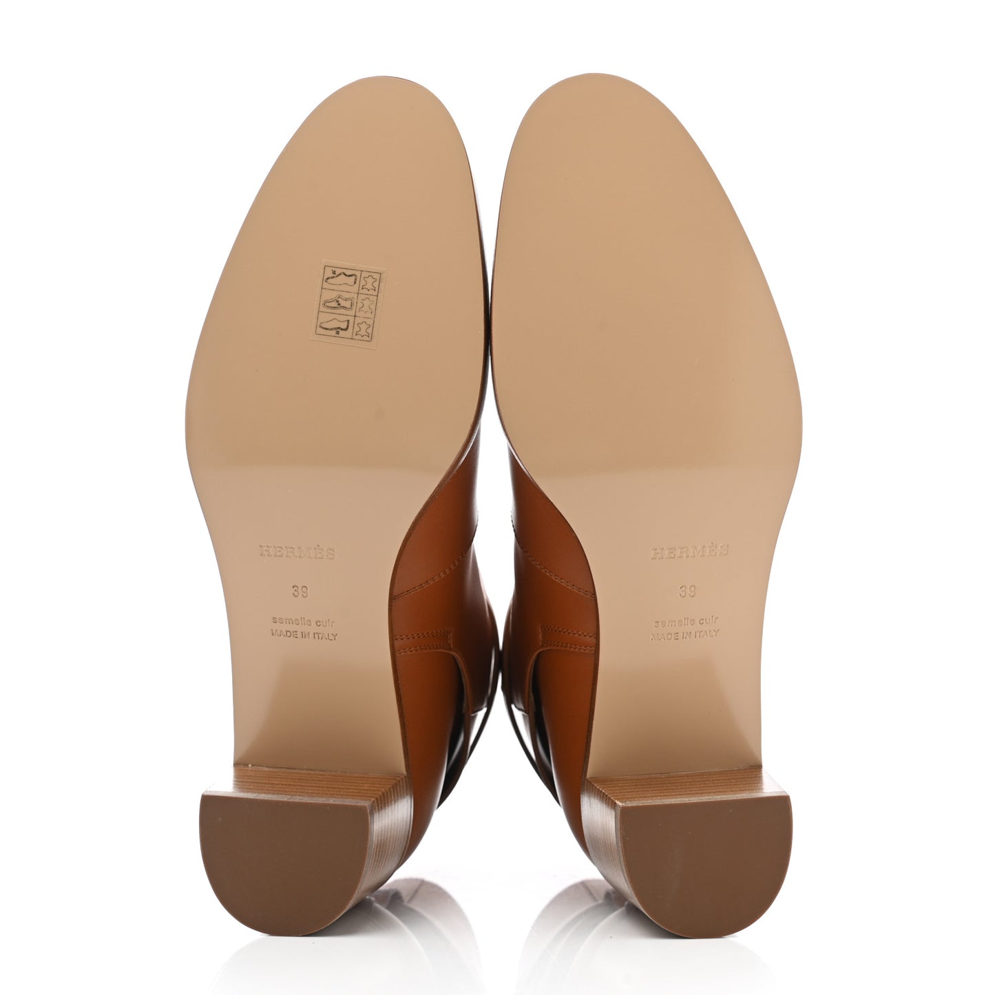 Calfskin Frenchie 50 Ankle Boots 39 Naturel