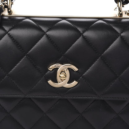 Chanel Lambskin Quilted Small Trendy CC Dual Handle Flap Bag Black 10 of 10