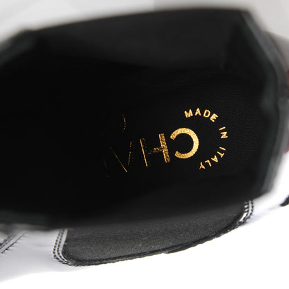 Chanel Patent Calfskin CC Boots 35.5 Black 7 of 8