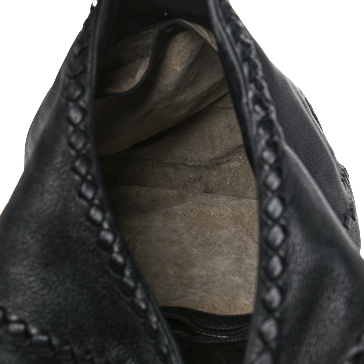 Cervo Deerskin Large Hobo Black
