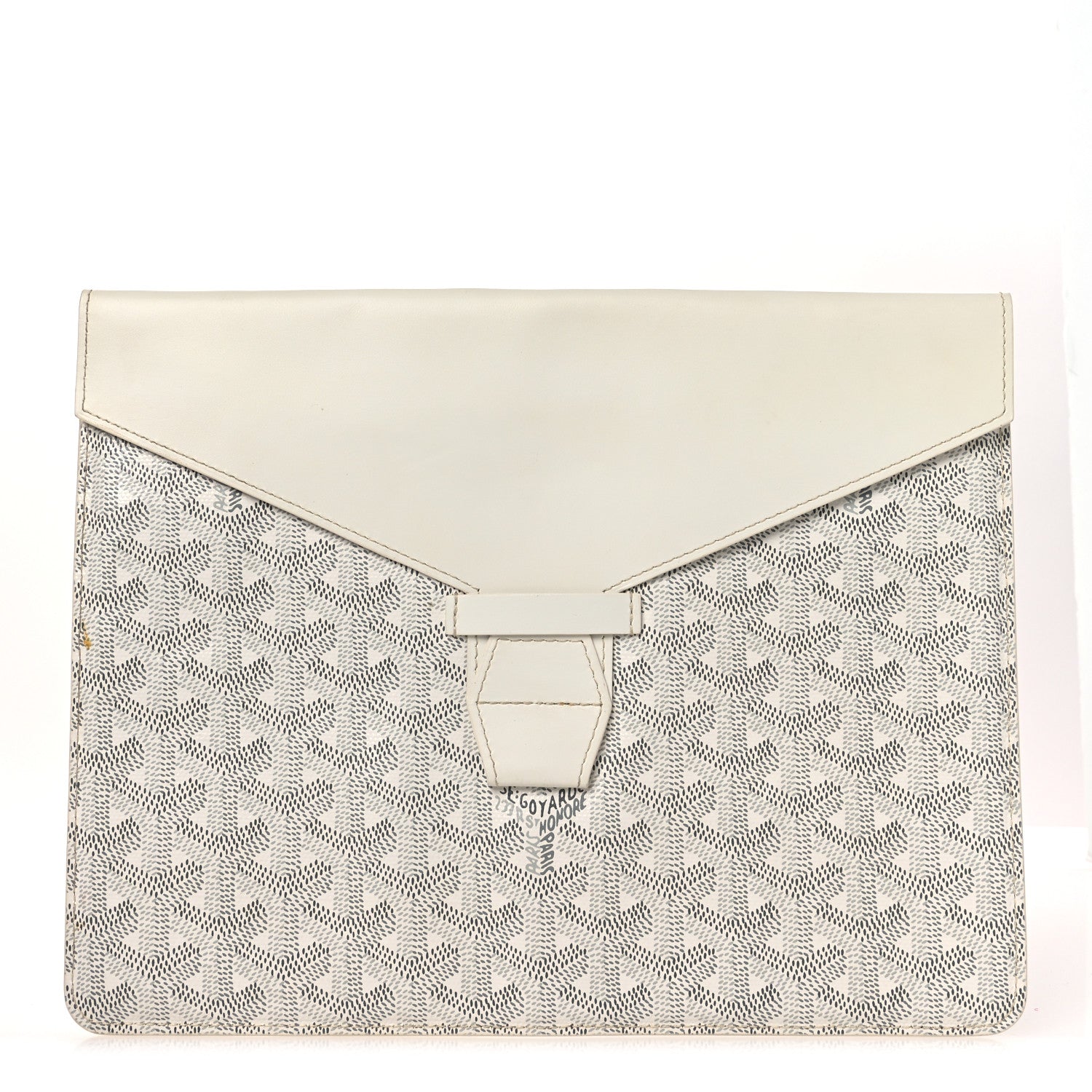 Goyard Goyardine Camondo MM Horizontal Clutch White 1 of 10