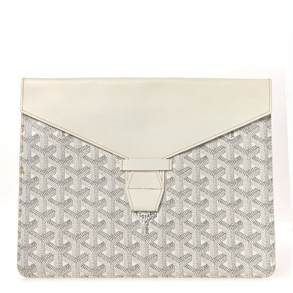 Goyard Goyardine Camondo MM Horizontal Clutch White 1 of 10