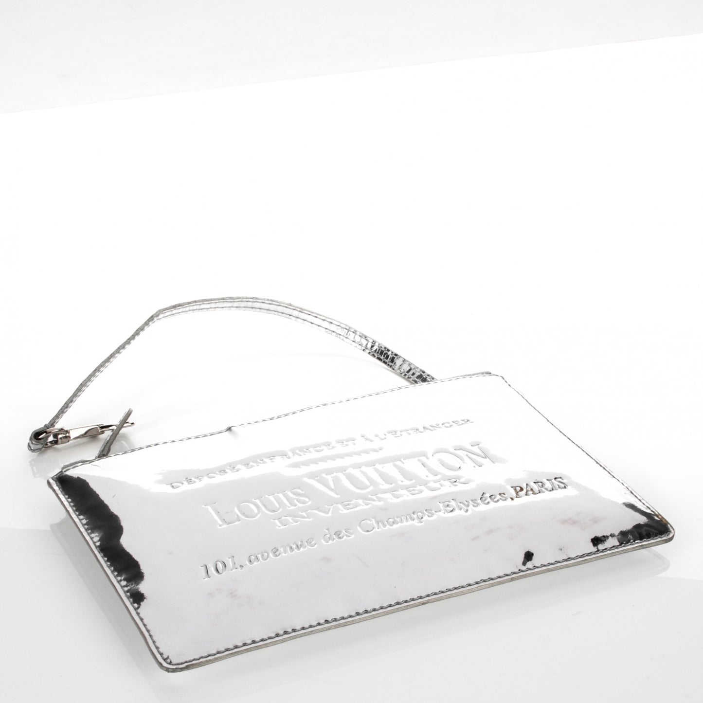 Monogram Miroir Inventeur Pochette Plat Silver