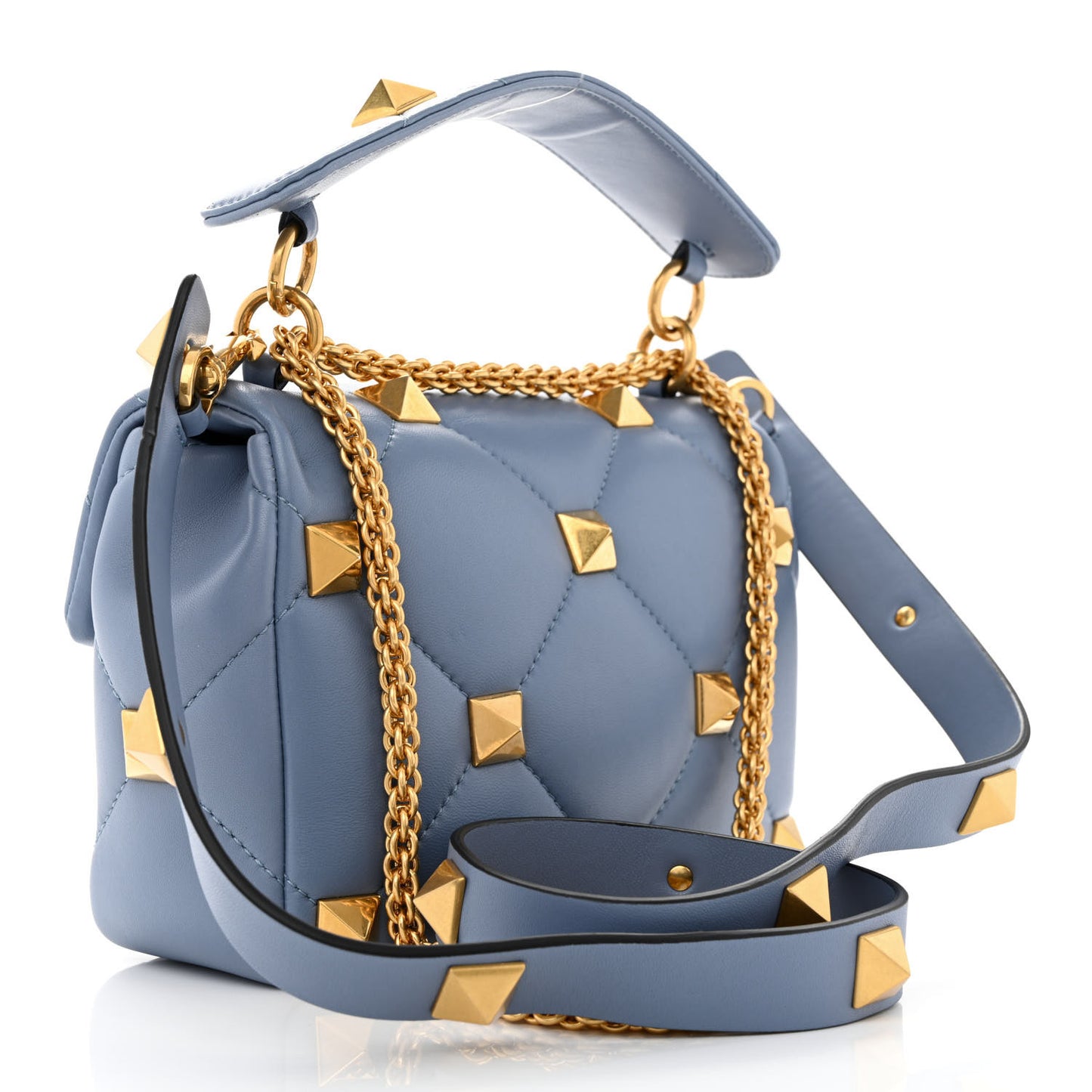 Nappa Medium Roman Stud Shoulder Bag Niagara