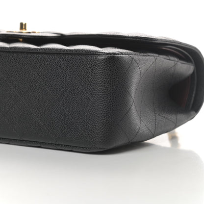 Chanel Caviar Quilted Jumbo Double Flap Black 10 of 12
