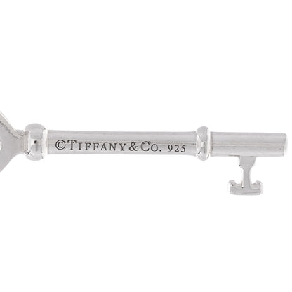 Tiffany Sterling Silver Heart Key Bead Chain Pendant Necklace 5 of 5