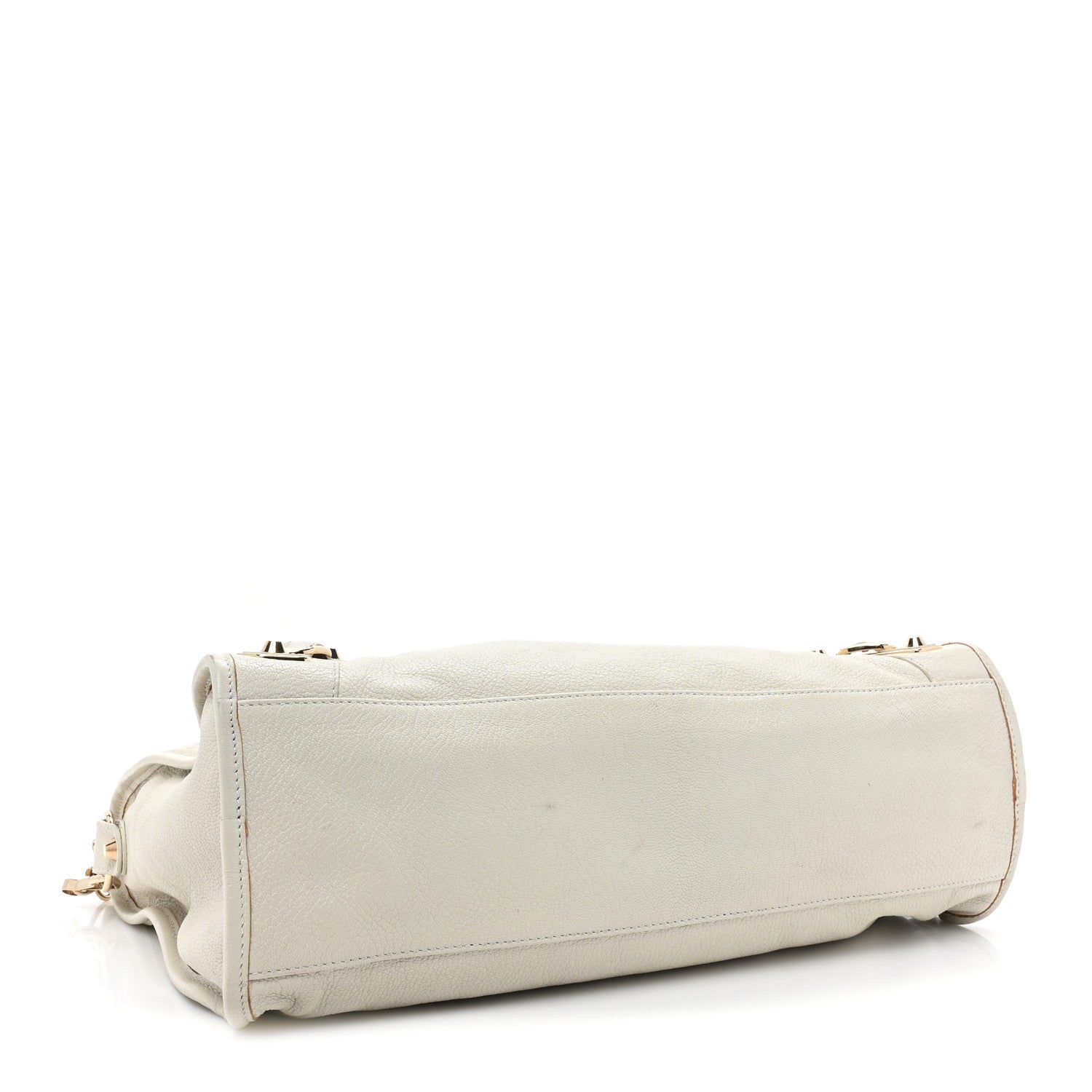 Balenciaga Chevre Gold Metallic Edge Hardware City White 4 of 17