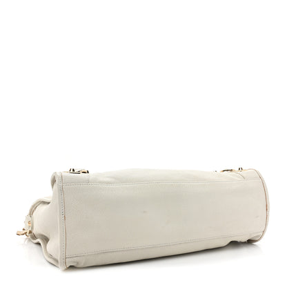 Balenciaga Chevre Gold Metallic Edge Hardware City White 4 of 17