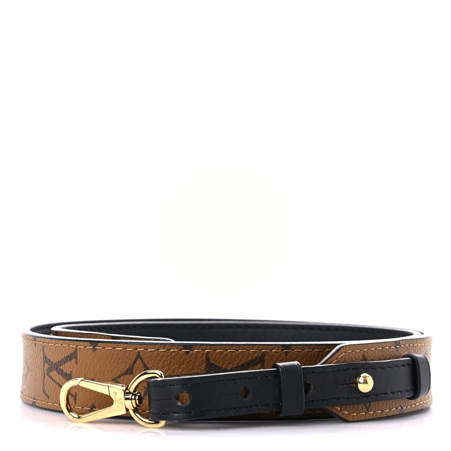 Reverse Monogram Bandouliere Shoulder Strap XL Black