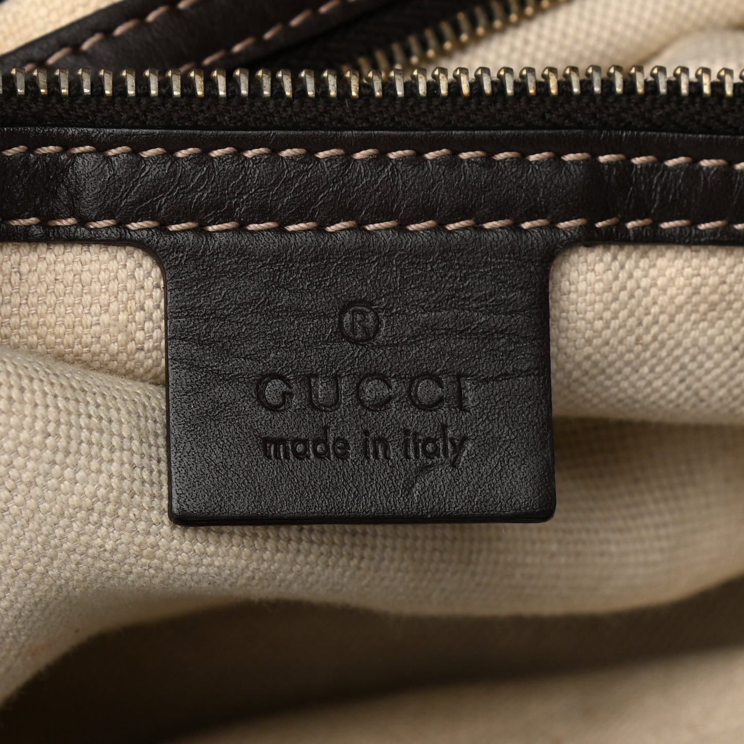 Monogram Web Medium Mayfair Tote Dark Brown