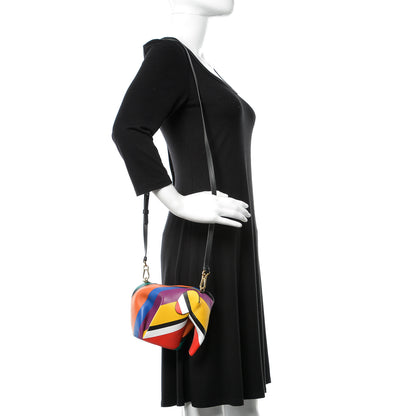 Loewe Calfskin Mini Striped Elephant Crossbody Bag Multicolor 1 of 9