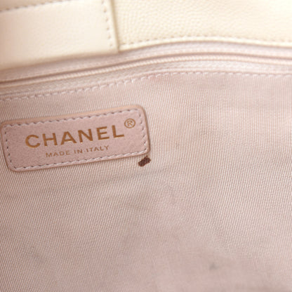 Chanel Caviar Quilted CC Tote Beige 8 of 12