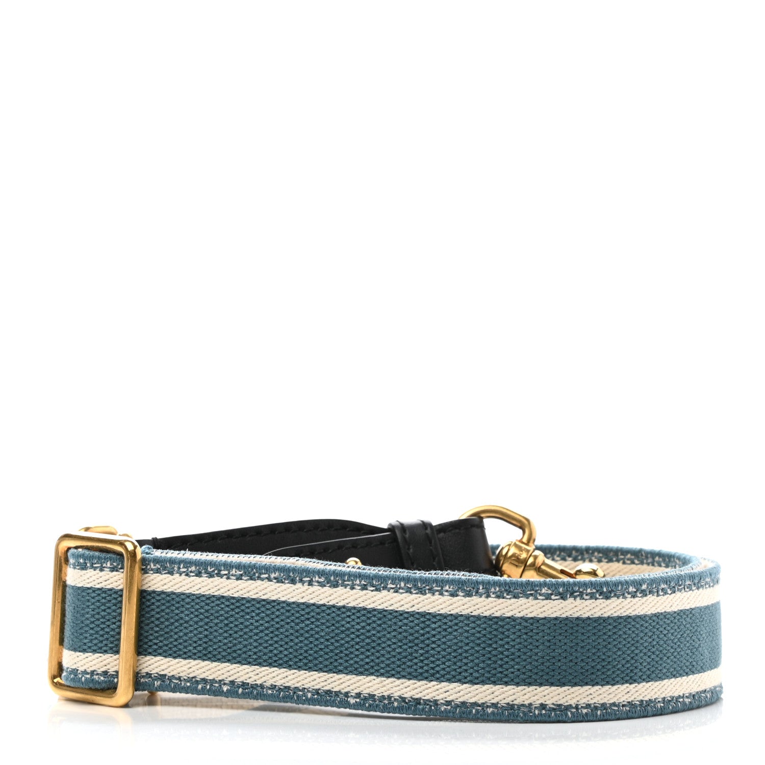 Christian Dior Canvas Embroidered Adjustable Shoulder Strap Deep Ocean 2 of 4
