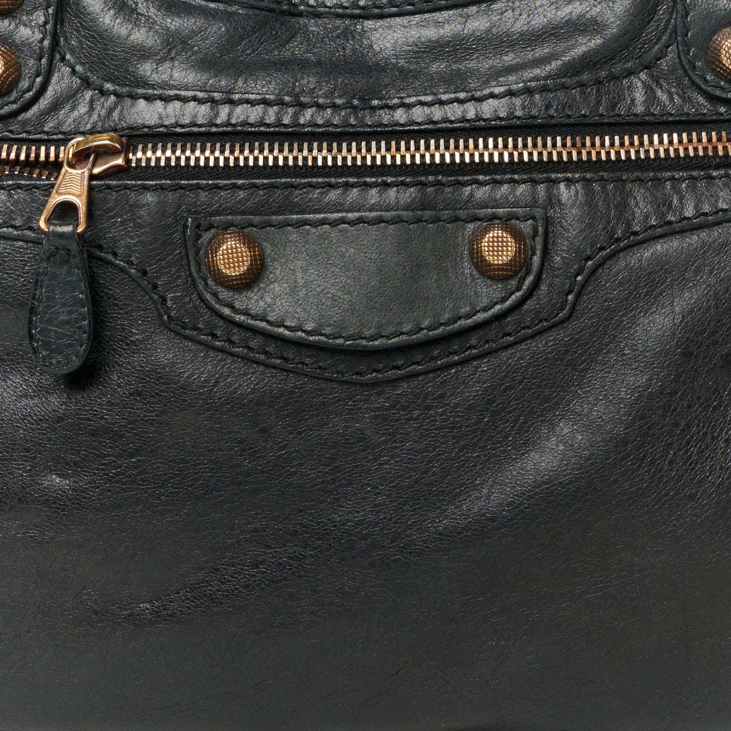 Balenciaga Agneau Giant 12 Rose Gold Hardware Town Black 9 of 13