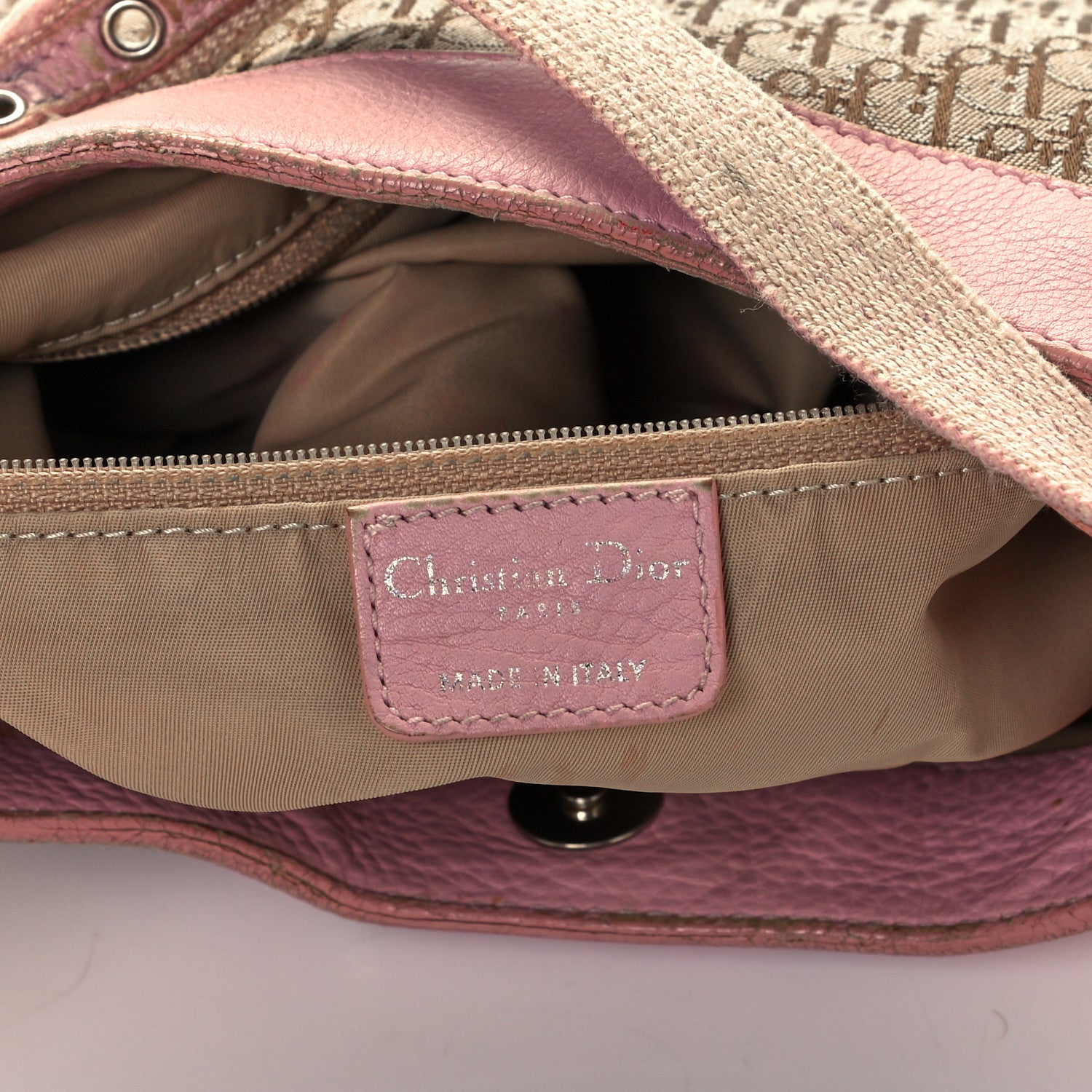 Christian Dior Monogram Hobo Pink 5 of 10
