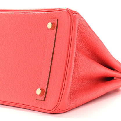 Hermes Taurillon Clemence Birkin 30 Rose Jaipur 8 of 9