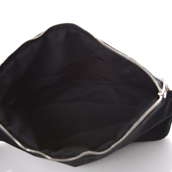 Hermes Cotton Canvas Bolide Travel Cosmetic Pouch Black 6 of 7