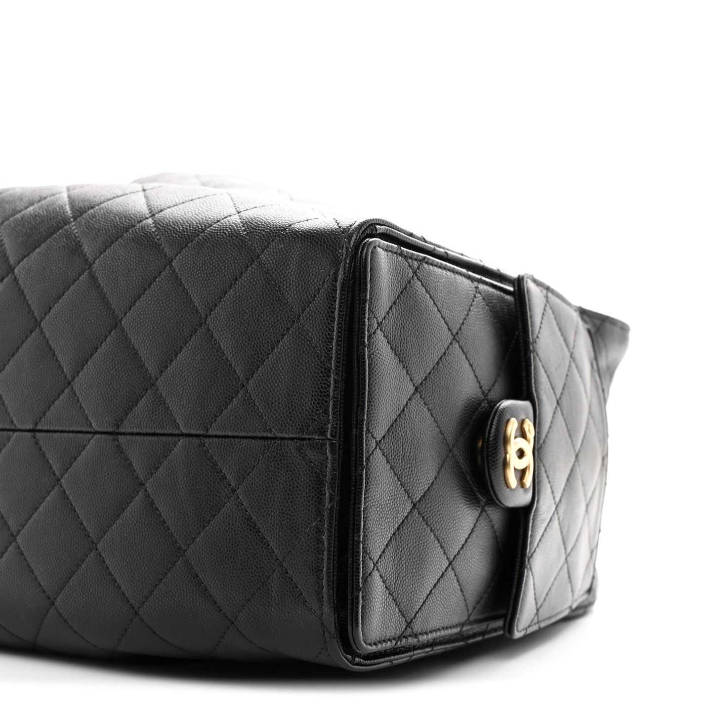 Caviar Quilted Large Chanel 25 Handbag Black