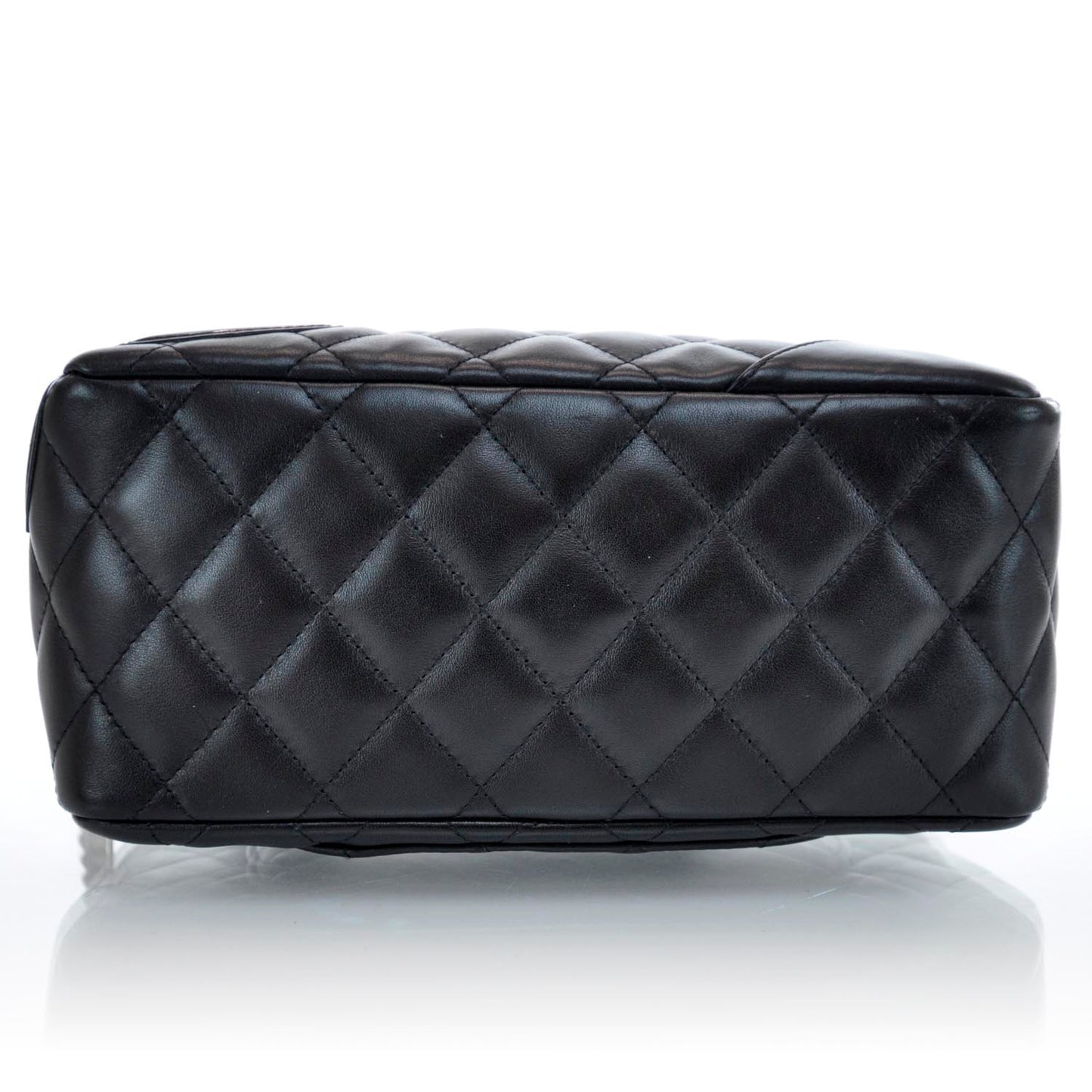 Calfskin Quilted Small Cambon Bowler Black