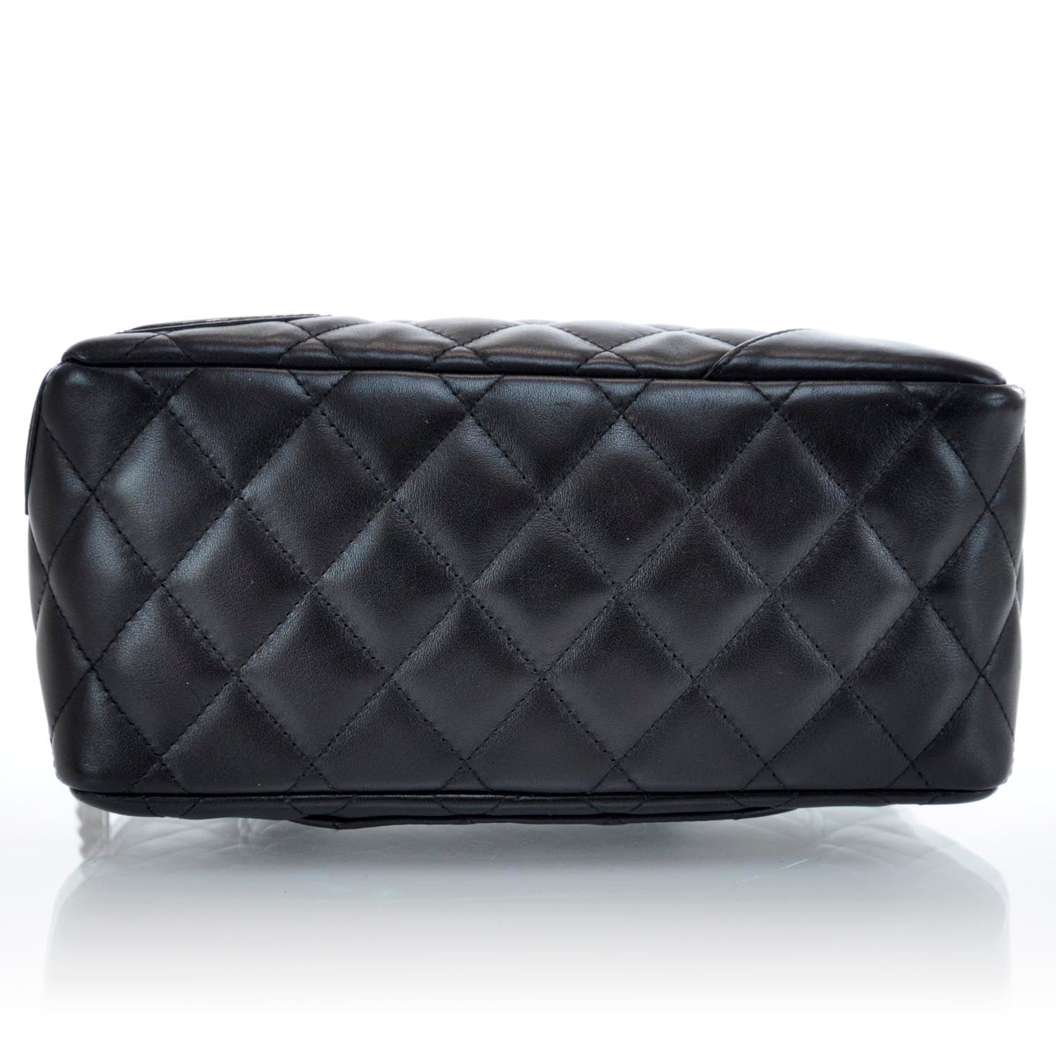 Chanel Calfskin Quilted Small Cambon Bowler Black 6 of 12