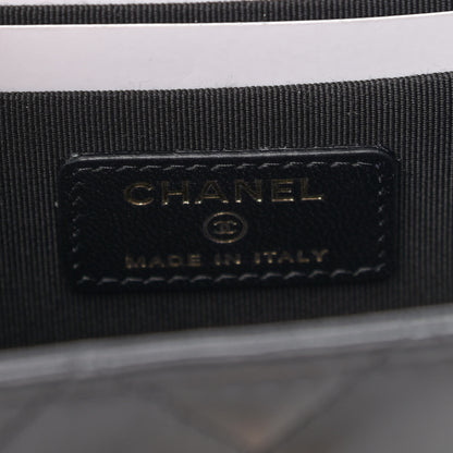 Chanel Lambskin Quilted Mini Trendy CC Clutch With Chain Black 6 of 12