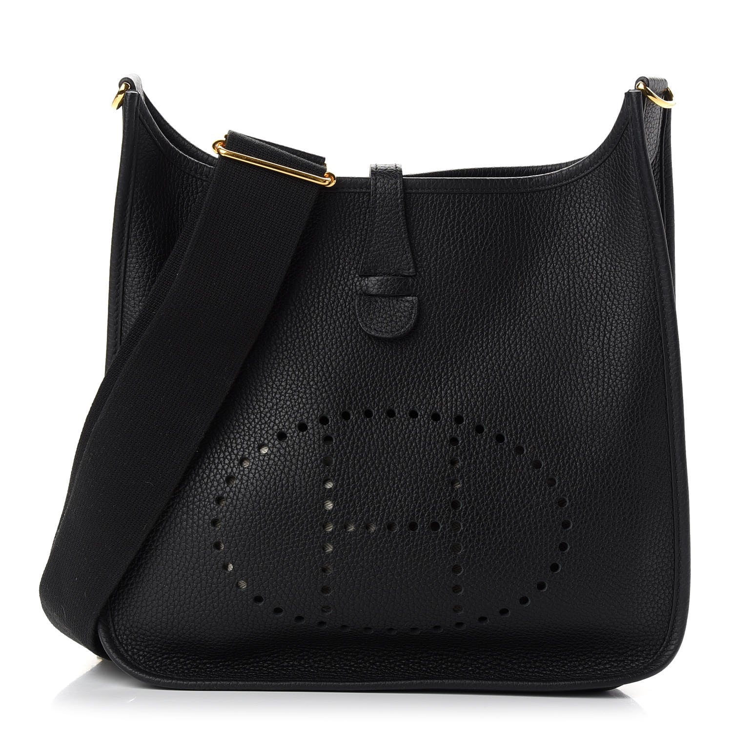 Hermes Taurillon Clemence Evelyne III PM Black 1 of 9
