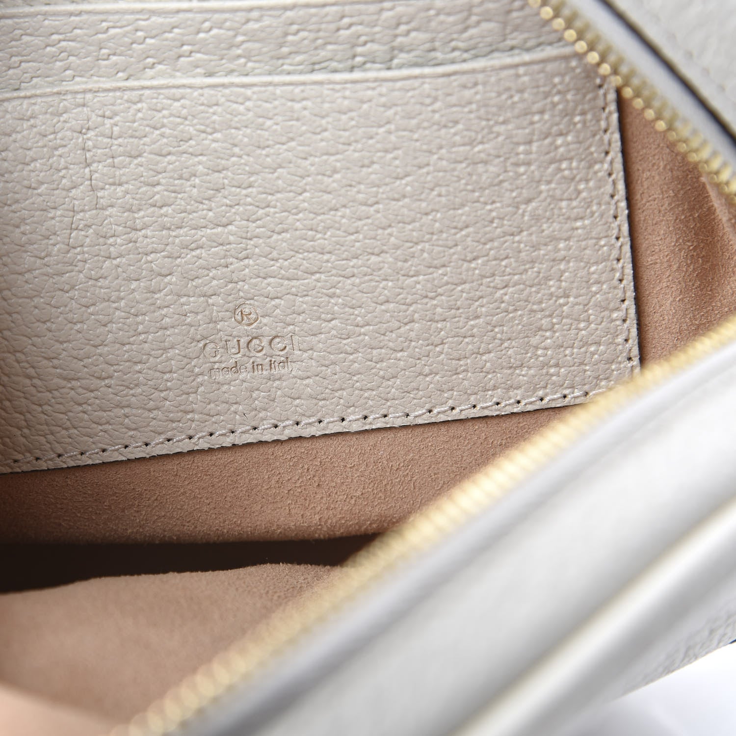 Gucci Textured Calfskin Web Mini Ophidia Round Backpack Mystic White 5 of 10