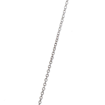 Tiffany Sterling Silver Diamond 16mm Elsa Peretti Open Heart Pendant Necklace 8 of 9