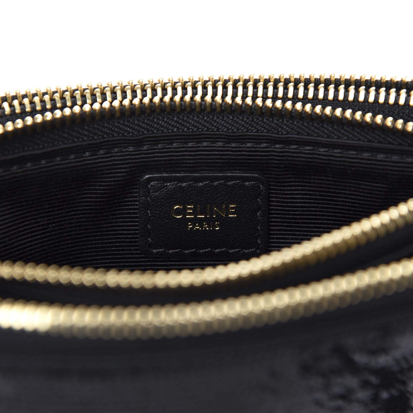 Sequin Small Trio Crossbody Bag Black