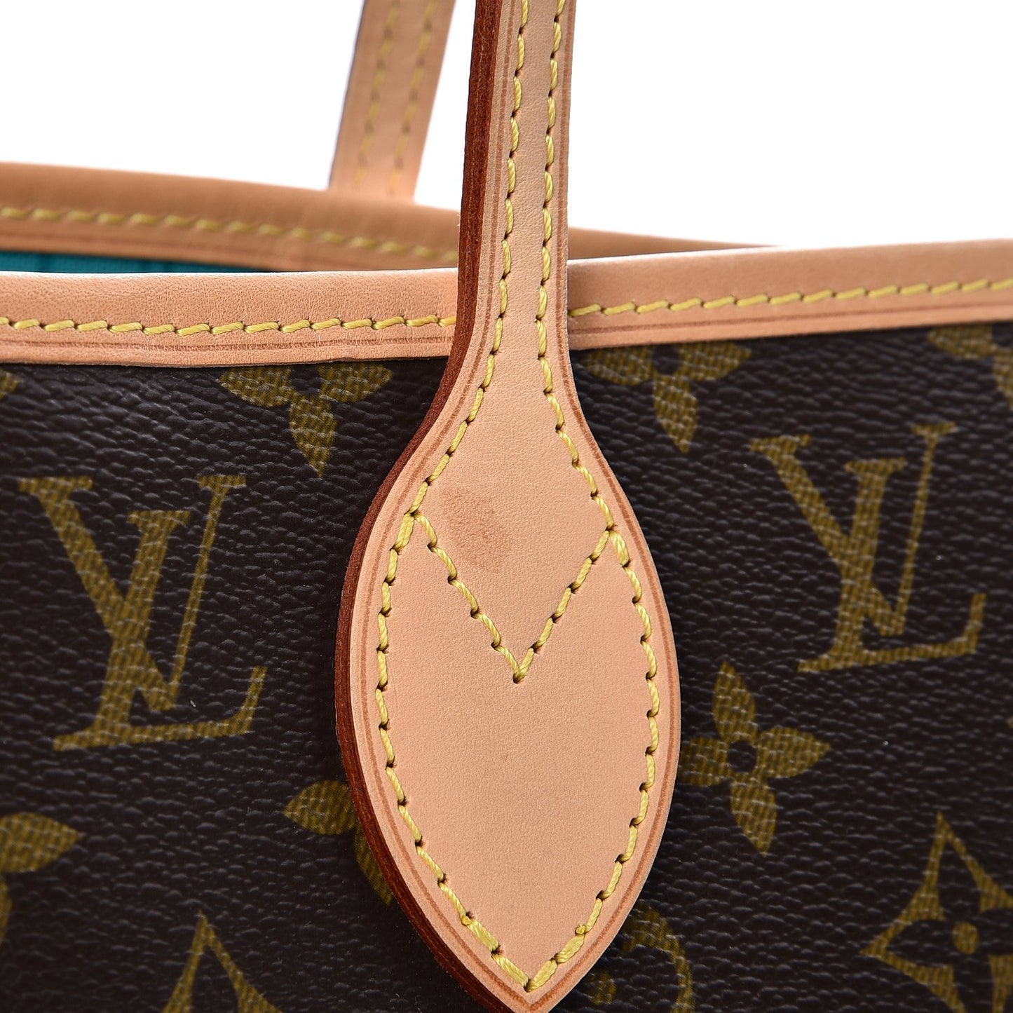 Monogram V Neverfull MM Turquoise