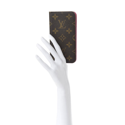 Louis Vuitton Monogram iPhone X Folio Case Rose Pop 2 of 6