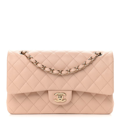 Chanel Caviar Quilted Medium Double Flap Light Beige 1 of 9