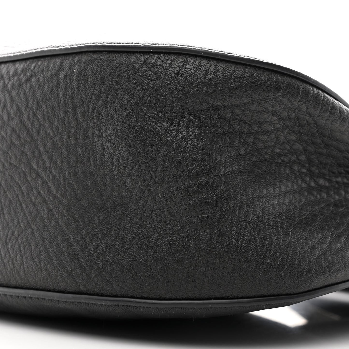 Grainy Calfskin Small Knight Bag Black