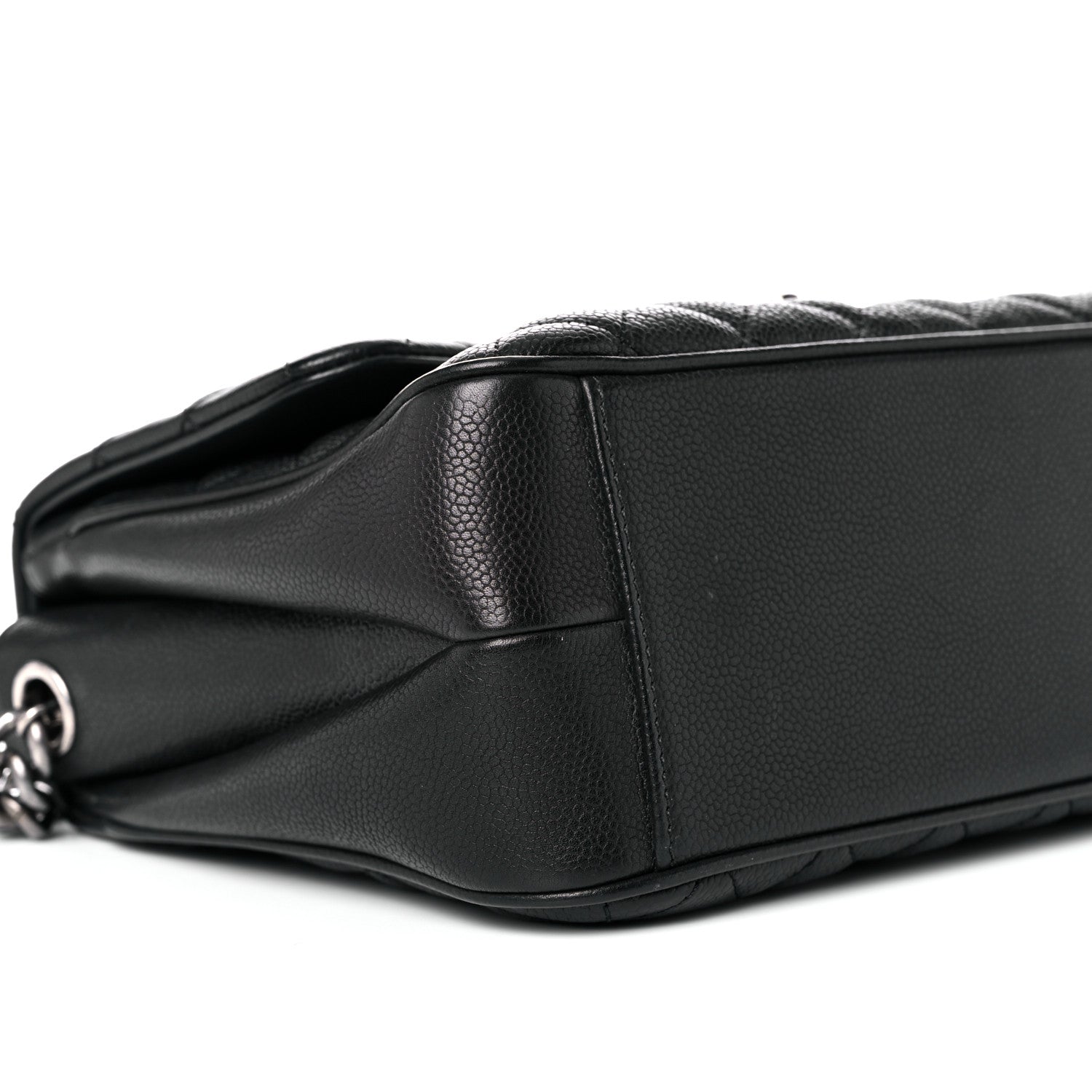 Chanel Caviar Quilted Medium Rock In Rome Single Flap Black 7 of 10