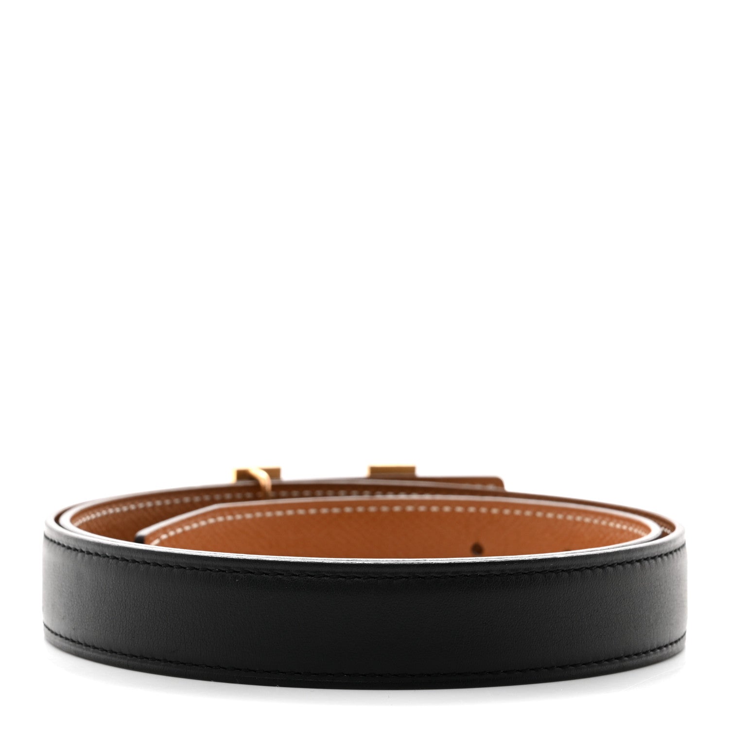 Hermes Swift Epsom 24mm Mini Constance H Belt 75 Black Gold 3 of 8